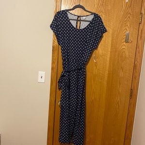 Old Navy Size XL NWT Navy Blue Belted Jumpsuit